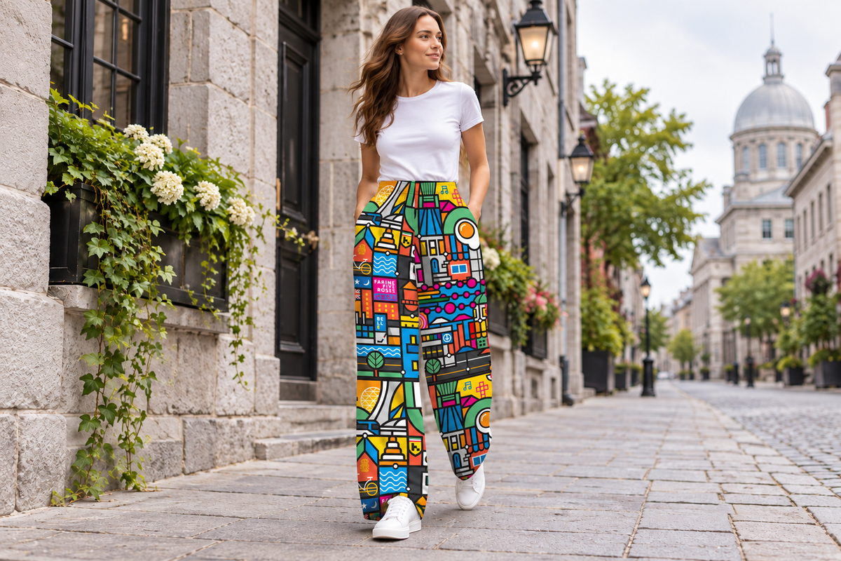 Loogart Signature pants — montreal campaign scene
