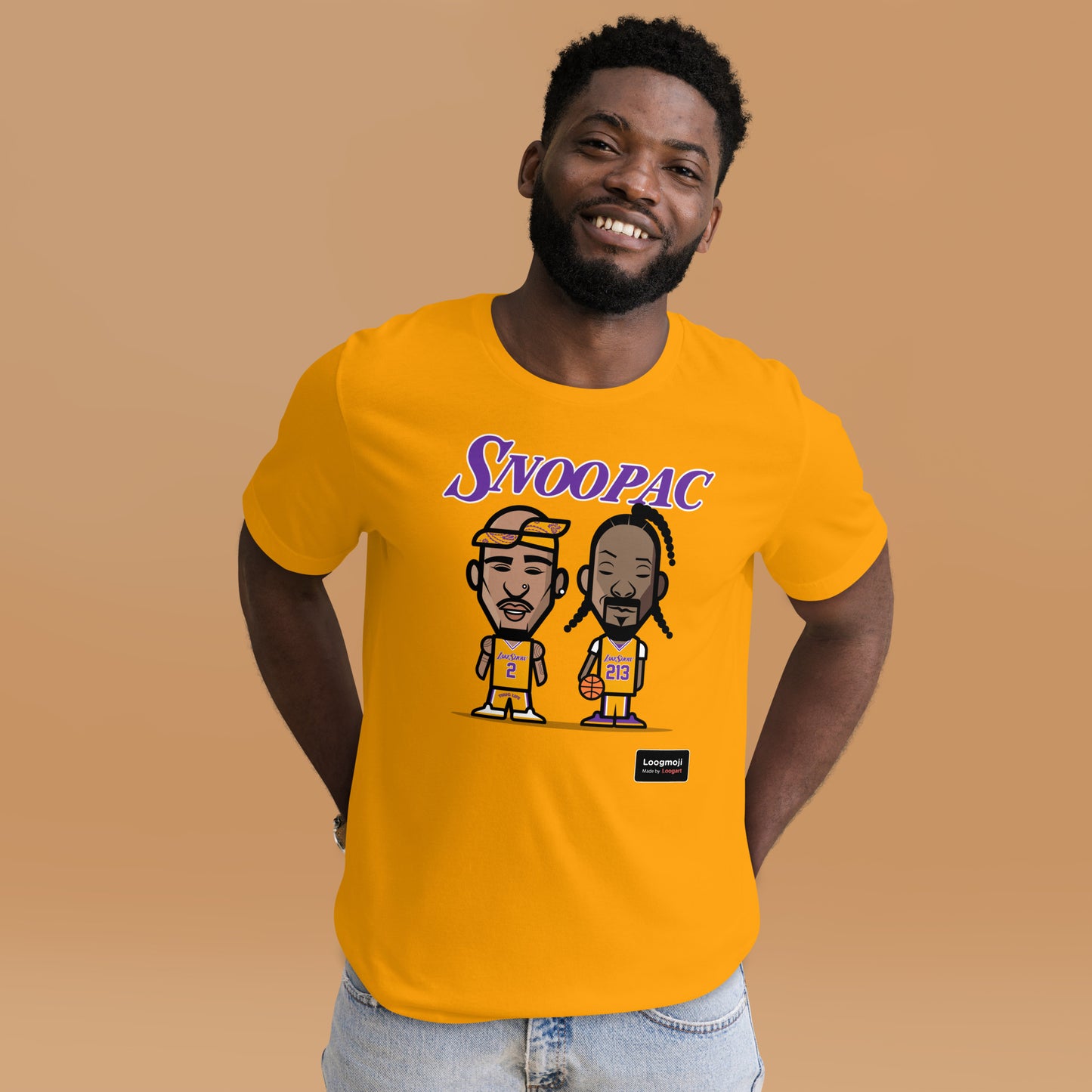 Snoopac Gold T-Shirt by Loogart