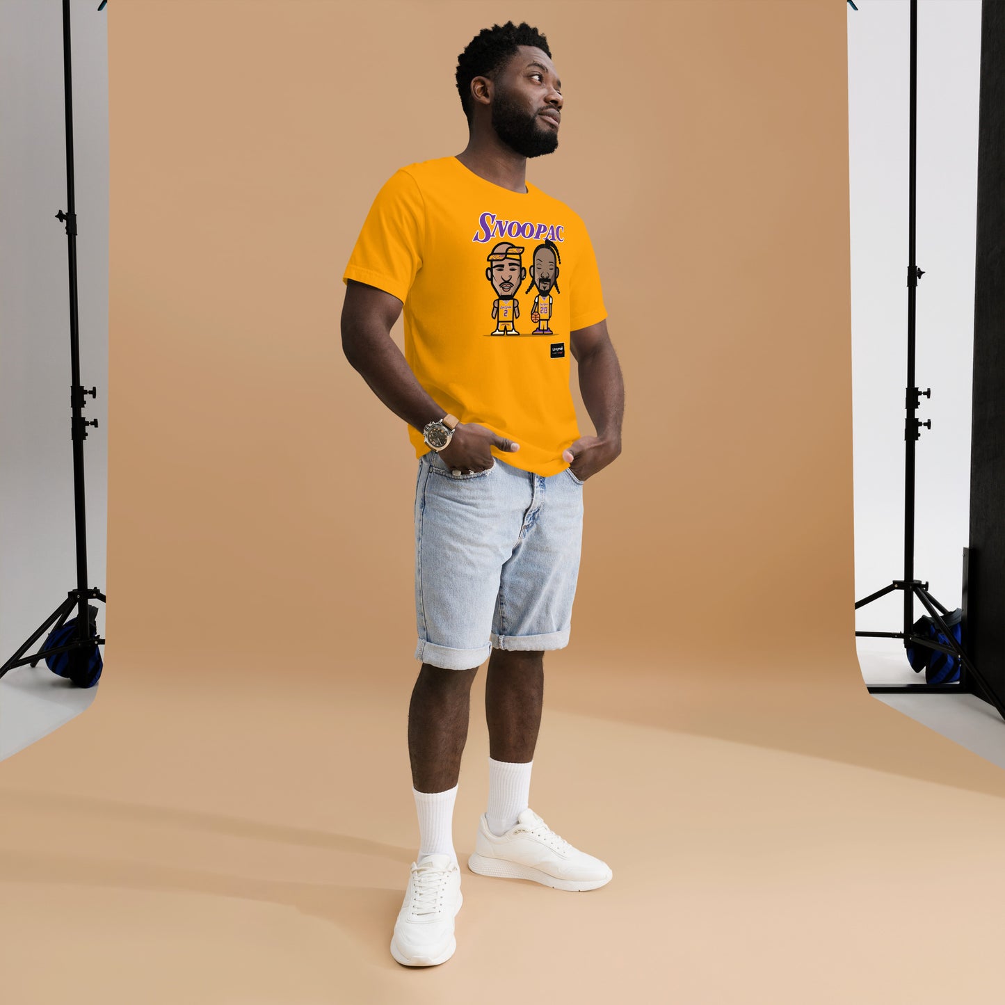 Snoopac Gold T-Shirt by Loogart