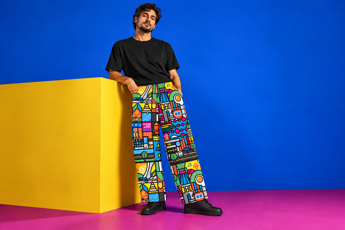 Loogart Signature pants — studio campaign scene
