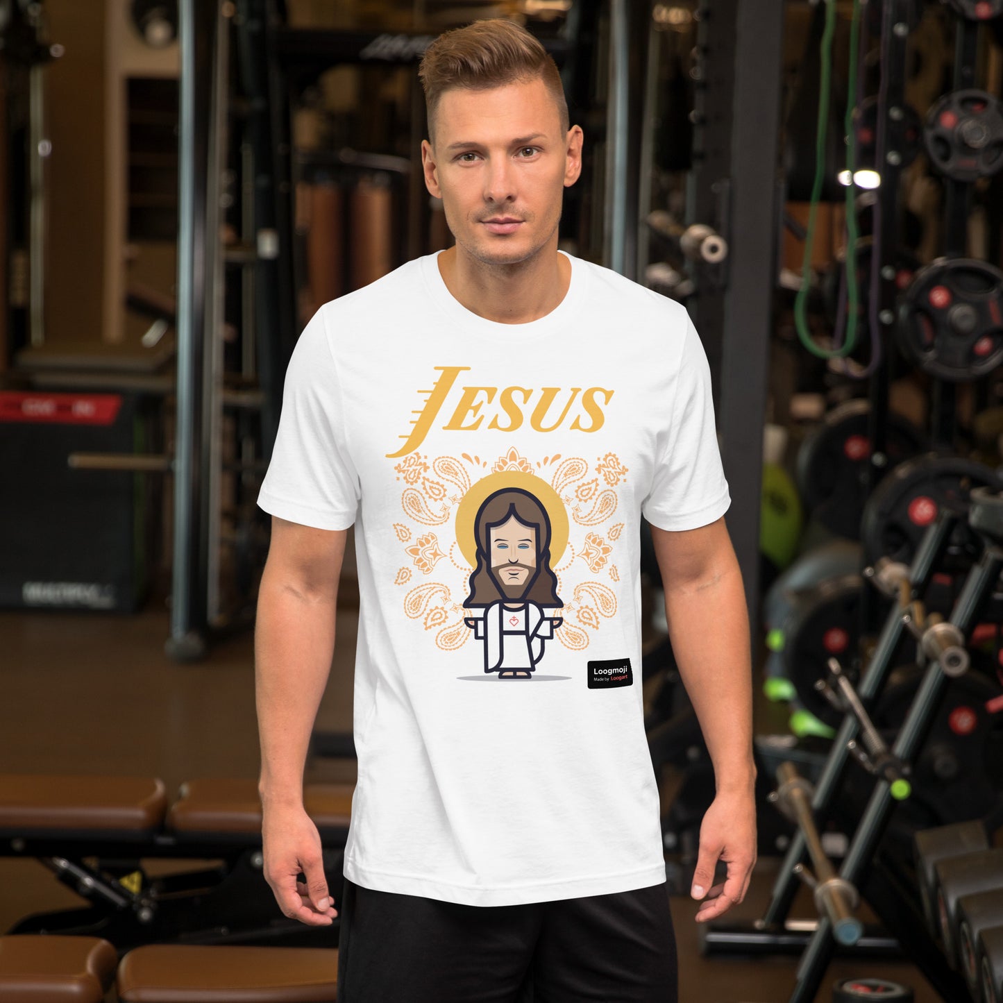 Jesus Loogmoji Tee by Loogart